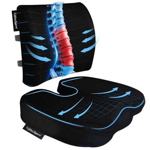 Seat Cushion &Office Chair Cushion,Lumbar Support Pillow for Office