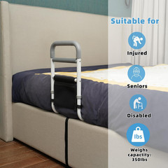 Bed Rails for Seniors 350LB Heavy Duty Bed Assist Handle Safety Rail