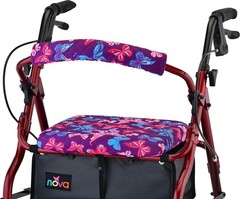 NOVA Rollator Walker Seat & Backrest Cover Set – Aloha Blue