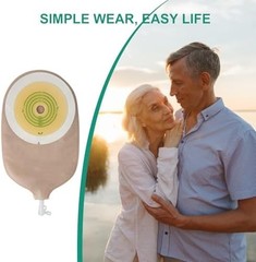20PCS Urostomy Bags,One-Piece Drainable Pouches with Measure Card for Ileosto…