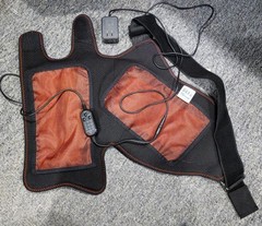 Cordless Portable Shoulder Heating Pad & Massager, Heating Vibration Shoulder