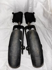 Pair Quickie Iris Tilt Wheelchair Swivel Front Forks & Caster Pr1mo Wheels VGUC