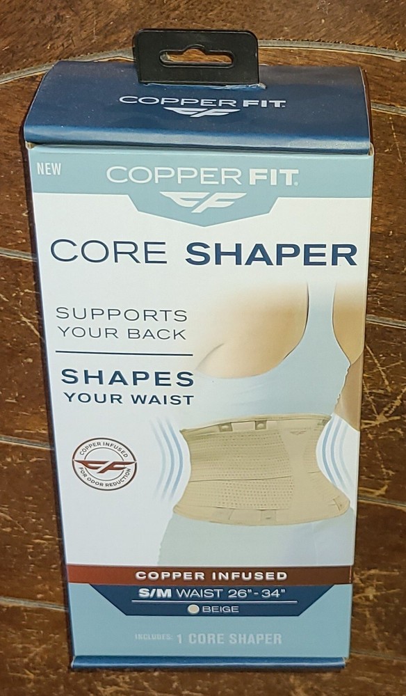 COPPER FIT S/M Waist 26″ to 34″ Beige Copper Infused Core Shaper