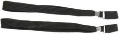 Black Stretchable Elastic Cane Wrist Straps – Pack of 2