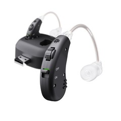 HearingAid Rechargeable with Charger Dock BTE Lightweight&Comfortable for Senior