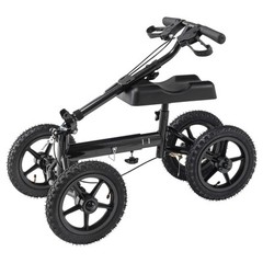 VEVOR Knee Scooter Aluminum Steerable Knee Walker Folding Recovery Scooter 350LB