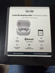 Lexie B2 Hearing Aids Powered by Bose New Open Box OTC Bluetooth Self Fitting