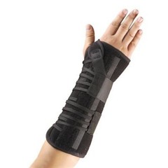 Titan Wrist Single-Pull Lace Closure / Hook and Loop Strap Closure Wrist Brace R