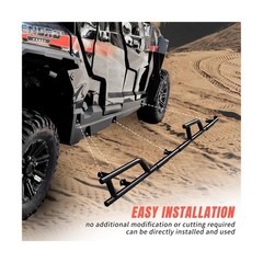 Combined Nerf Bars Rock Sliders for General 4 1000 17-24, Steel Frame Rock Sl…