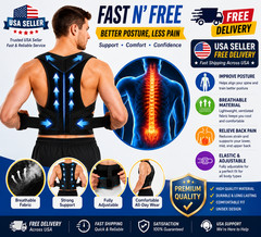 Adjustable Posture Corrector Low Back Support Shoulder Brace Belt for Men Women