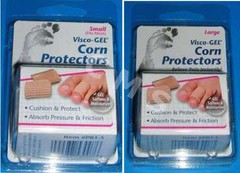 PediFix Visco-GEL Corn Protectors Toe Pain Relief Sleeves Small / Large P81-S-L