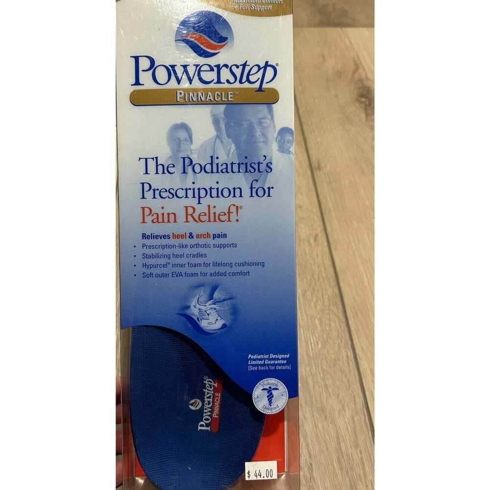 POWERSTEP 14-14.5 Men Full Length Insoles PINNACLE Relieves Heel & Arch Pain Z23