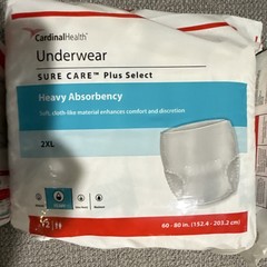 CardinalHealth Sure Care Plus Select Heavy Absorbency 2XL 60-80 in-48/4pk of 12
