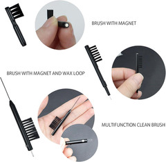 10 PCS Hearing Aid Cleaning Kits Hearing Amplifier Brush Tools Earbuds Headphone