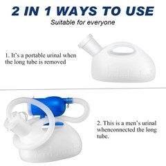 Men Urinal Bottle Portable Toilet Male Pee Bottle Reusable Urine Bottle Colle…