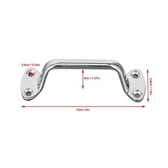 Grab Handle, 6in Stainless Steel Door Grab Bar High Hardness Door Handrail Bar