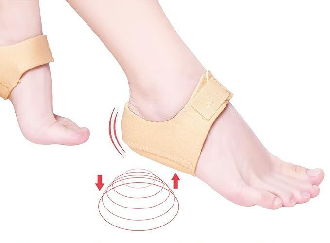 NIP JNater 1 Pair Beige Heel Cushion Cups Heel Spurs Plantar Fasciitis S