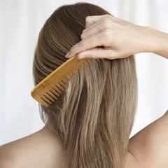 Mrd Hair Brush Set Natural Bamboo Comb Paddle Detangling Hairbrush Wide-Tooth