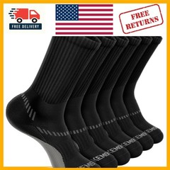 6 Pairs of Breathable Compression Socks for Men – Perfect for Active Lifestyle