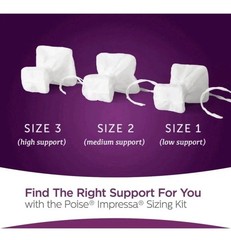 Poise Impressa Bladder Supports, 10 count, size 1, New, Sealed Box, Exp2019