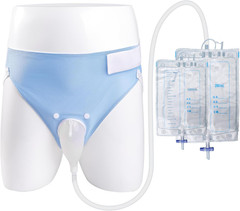 Wearable Urine Collection Bag Condom Catheters for Men, Reusable Portable Wearab