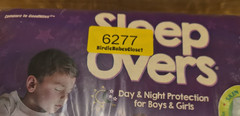 NWT Cuties Sleep Overs Size LG/XL Youth Disposable Pants 24-Count Unisex