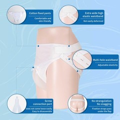 Men’s Wearable Urinal Collector Set, Urine Collection System with Condom Cath…