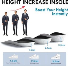 Height Increase Insole Men Women Arch Support for Leg Length Discrepancy Taller