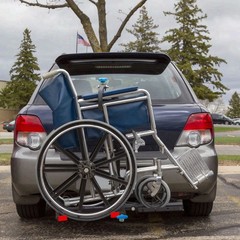 Silver Spring Manual Wheelchair Carrier Hitch Mount Tilt Folding Steel 100lb