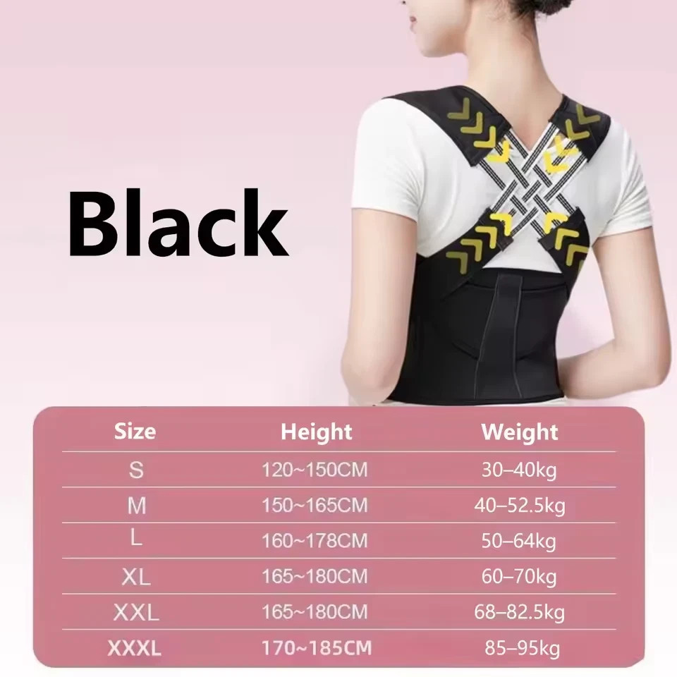 Back Brace Posture Corrector for Women and Men, Shoulder Straightener Adjustable