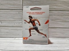 KT Tape Kinesiology Duo Pack 10 Cotton & 10 Pro Pre-cut 10″ Strips Jet Black