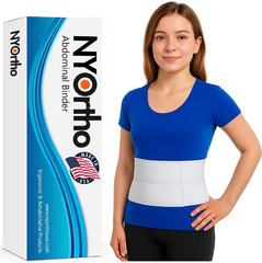 Abdominal Binder 6- 9-2 Inch Compression Belt Wrap for Men & Women (30″-105″)