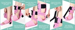 Plantar Fasciitis Night Splint SBR Arch Massage Nodes Dorsiflexion Brace unisex