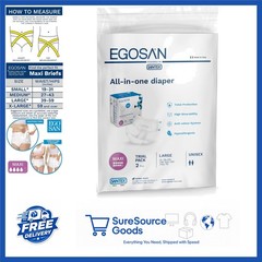 Maxi Adult Diapers with Adjustable Tabs Large Size 2 Count for Urine Protection