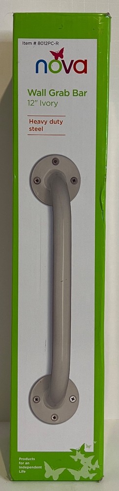 Nova Heavy Duty Wall-Mounted Grab Bar 12″ IVORY BRAND NEW NEVER USED! FAST SHIP!
