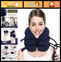 Adjustable Neck Stretcher & Cervical Traction Device for Pain Relief – Home Use