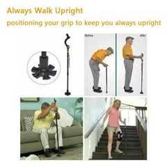 Walking Stick Aluminium Lightweight Easy Folding Metal Non-Slip Adjustable Cane