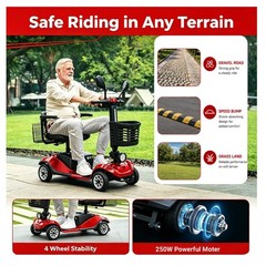 Pro 4 Wheel Mobility Scooter Power Wheel Chairs Electric Device Adult Travel