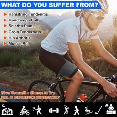 Leg Brace Compression Support Hip Sciatica Nerve Pain Relief Thigh Hamstring Gym