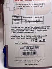 +MD plusMD Fashion Compression Socks Women Medium Microfiber Blue Knee Socks