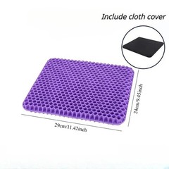 Double Thick Gel Seat Cushion Egg Honeycomb Cooling Chair Car Office Pad