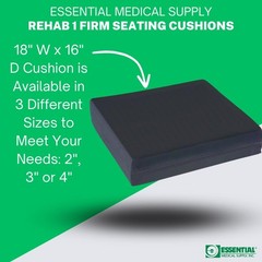 Essential Medical Supply Rehab 1 Foam Cushion with Higher Density for Additional