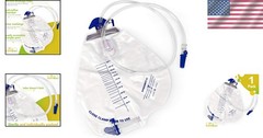 Vinyl Urinary Drainage Bag – 20 Count, Anti-Reflux Design for Maximum Safety