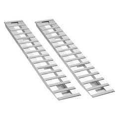 6000lb 94x15in Aluminum Loading Ramps with 16 Anti-Slip Plates & Heavy-Duty