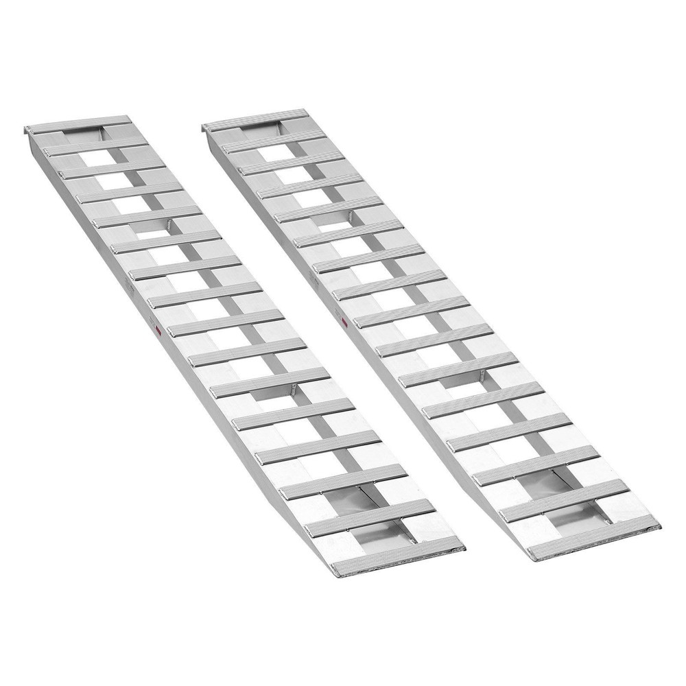6000lb 94x15in Aluminum Loading Ramps with 16 Anti-Slip Plates & Heavy-Duty