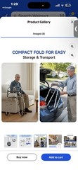 NEW Loyoda Standard Walker With Wheels 350lb Weight Capacity