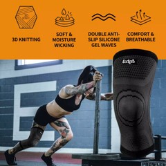 KNEE COMPRESSION SLEEVES ECCLES3-UNISEX FOR ADULTS.