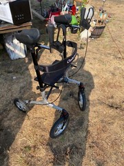 upright walker, black 30 inches tall by 16 inches why in that it only three mont