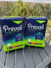 Prevail Overnight Underwear S/M Heavy Absorbency Pull On w/ Tear