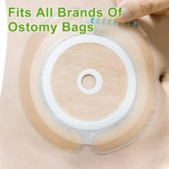 20 Pcs Ostomy Barrier Strips | Elastic Barrier Tape for Colostomy Bags | Medi…